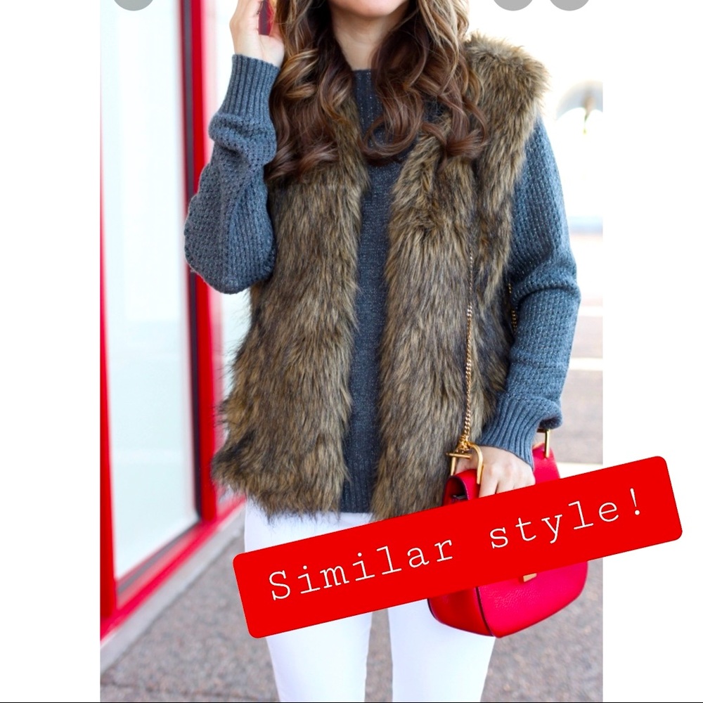 The Limited Faux Fur Vest